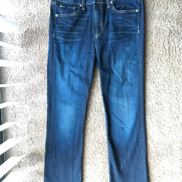 Sold out Discontinued Rag and Bone Kensington 10 inch crop High Waist Jeans 10 - Picture 4 of 6